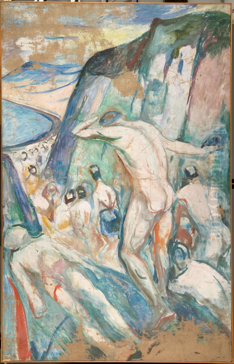 Right Part Oil Painting by Edvard Munch