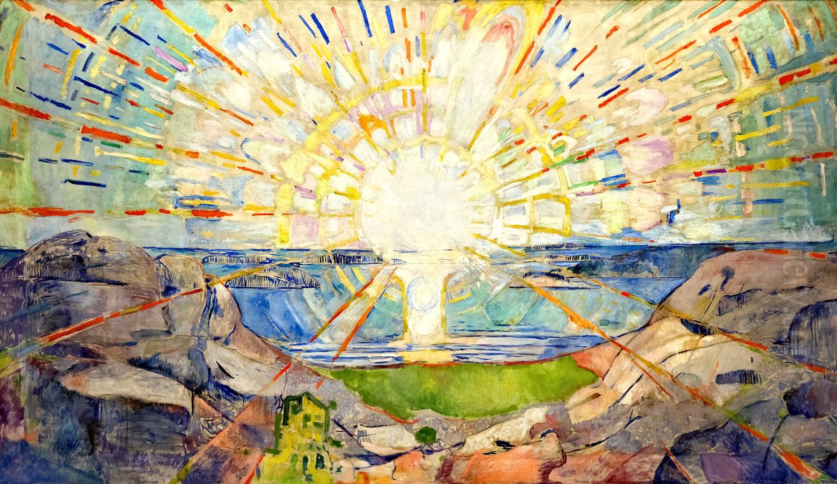 Solen Oil Painting by Edvard Munch