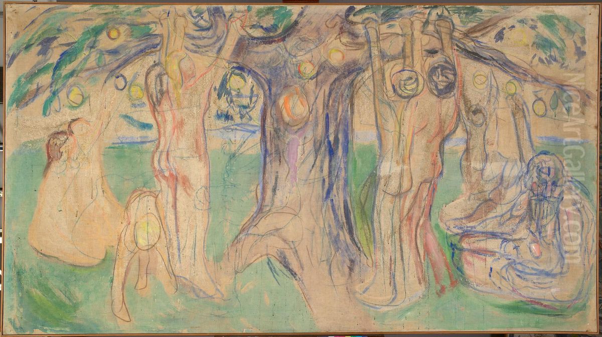 The Tree of Life Oil Painting by Edvard Munch