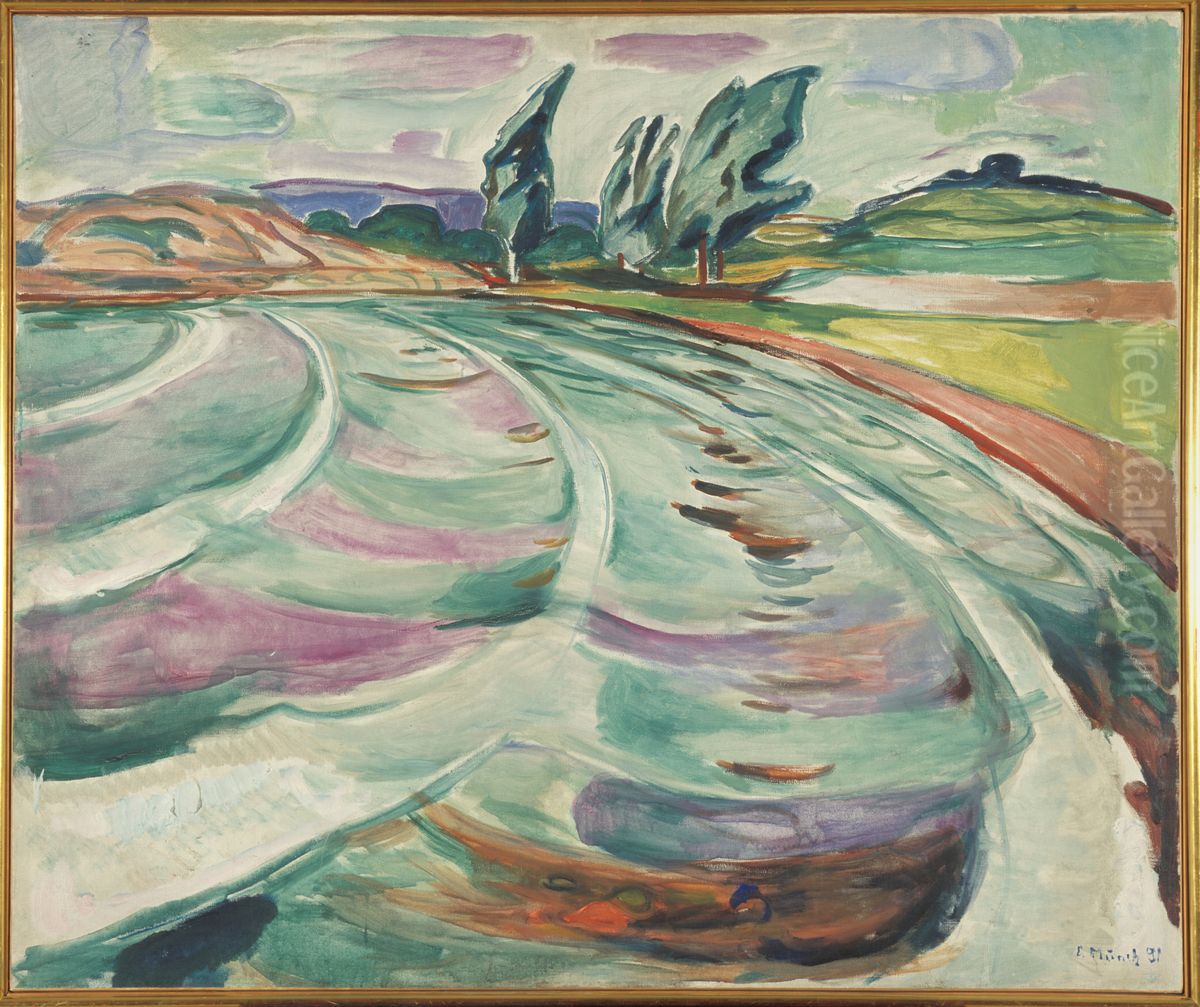 The Waves Oil Painting by Edvard Munch