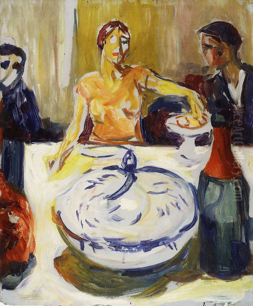 The Wedding of the Bohemian. Detail Study Oil Painting by Edvard Munch