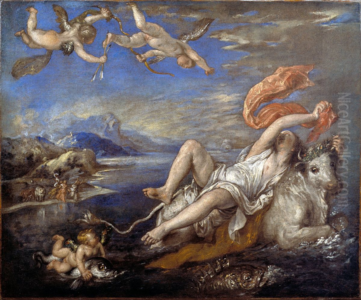 Rape of Europa Oil Painting by Titian
