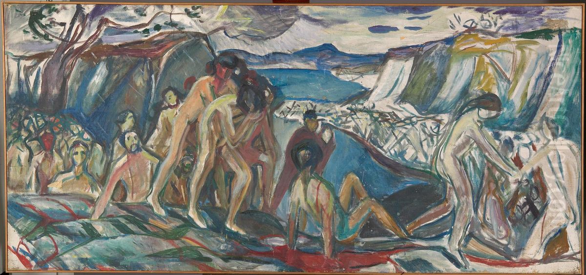 War Oil Painting by Edvard Munch
