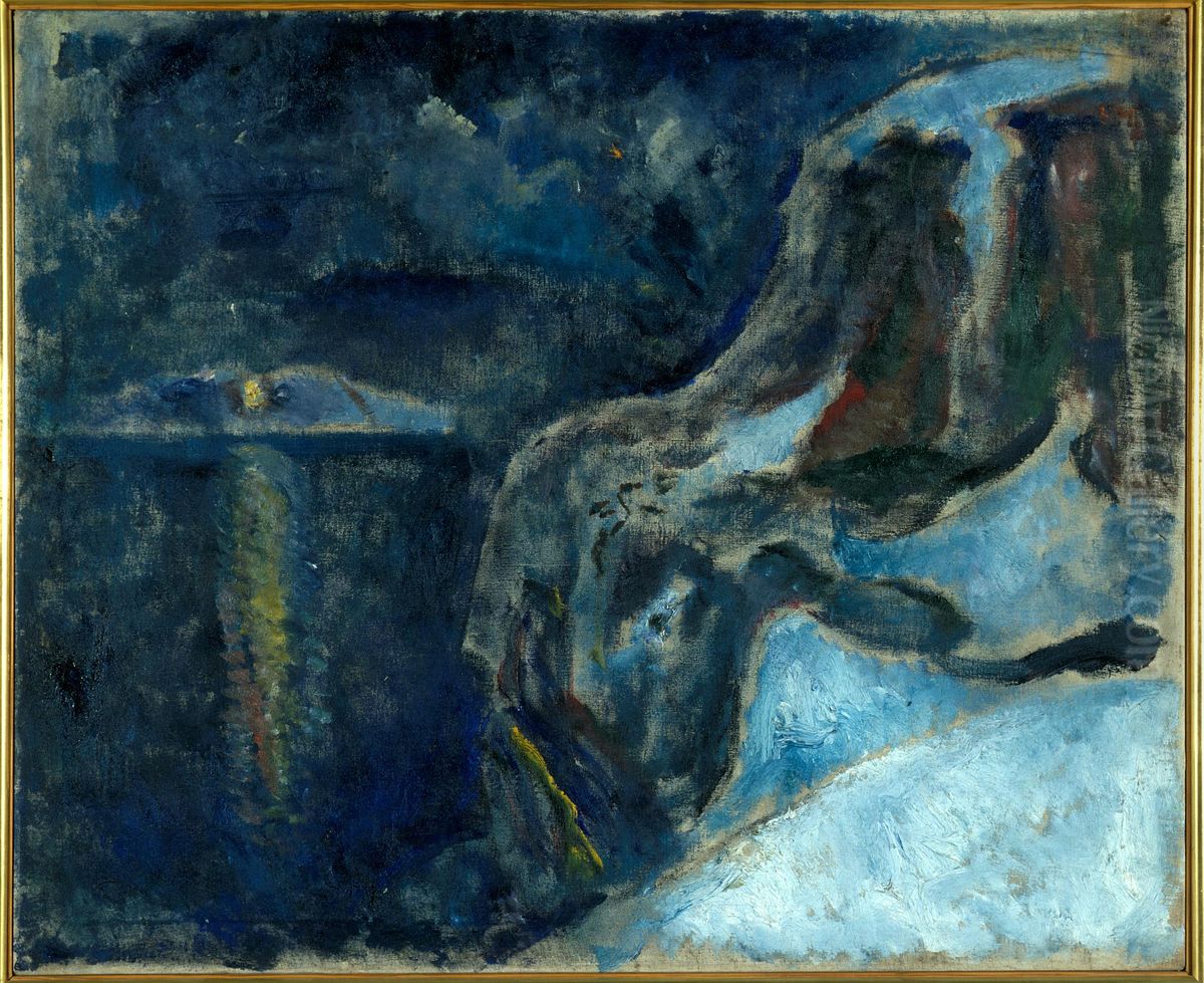 Winter by the Sea Oil Painting by Edvard Munch