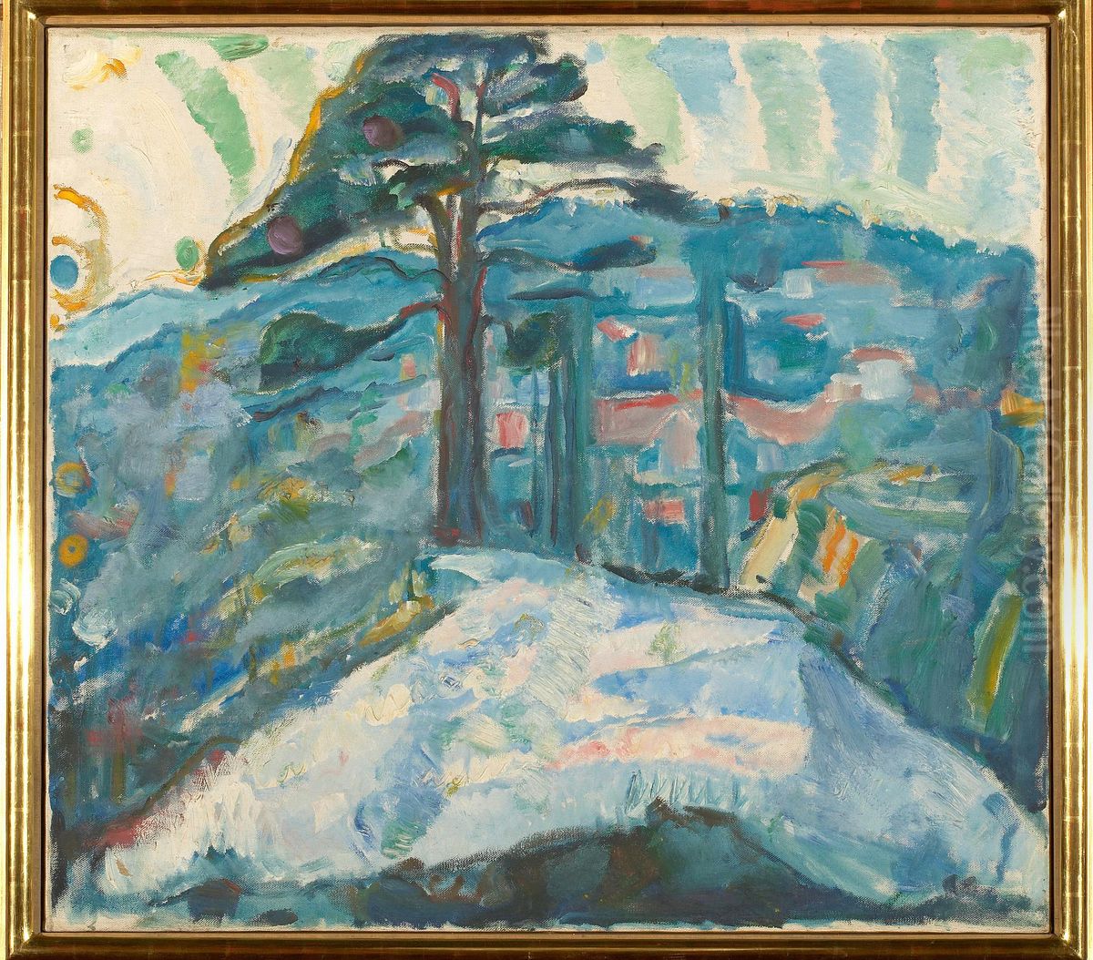 Winter in Kragero Oil Painting by Edvard Munch