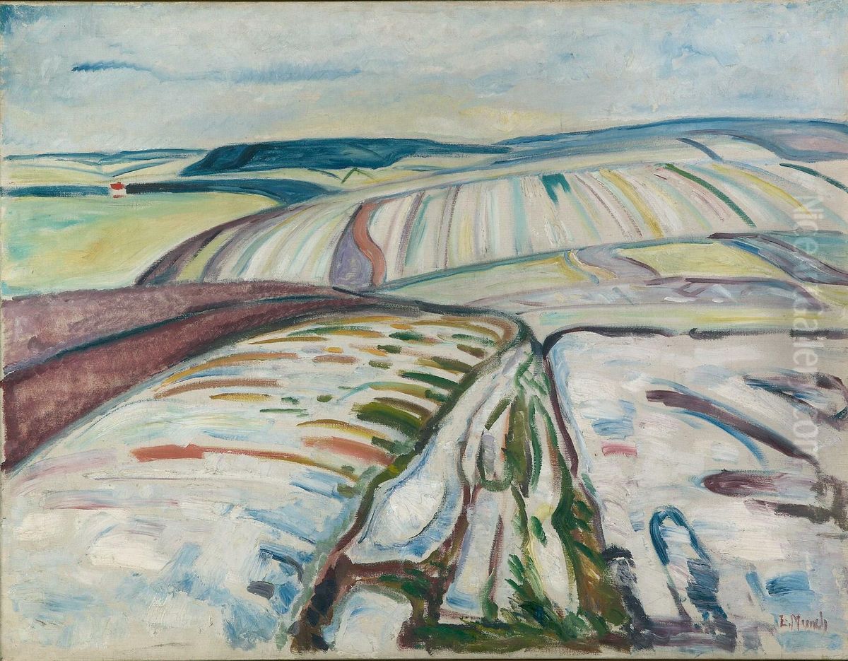 Winter. Elgersburg Oil Painting by Edvard Munch