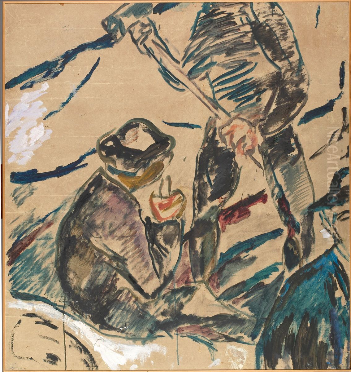 Fragment Oil Painting by Edvard Munch