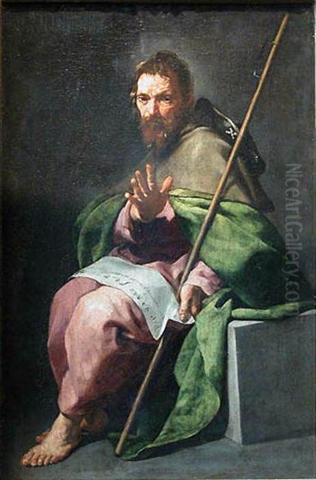 Saint Jacques le Majeur en pelerin Oil Painting by Alonso Cano
