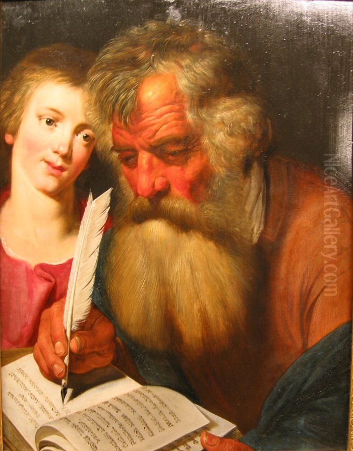 Saint Matthew Oil Painting by Artus Wolffort