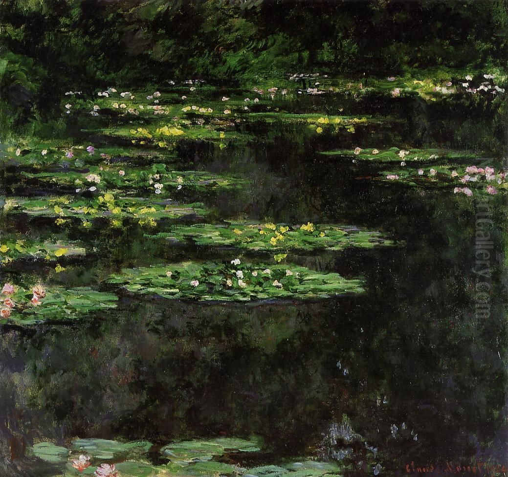 Water Lilies Oil Painting by Claude Oscar Monet
