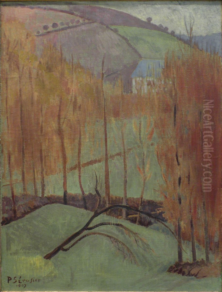 La colline aux platanes Oil Painting by Paul Serusier