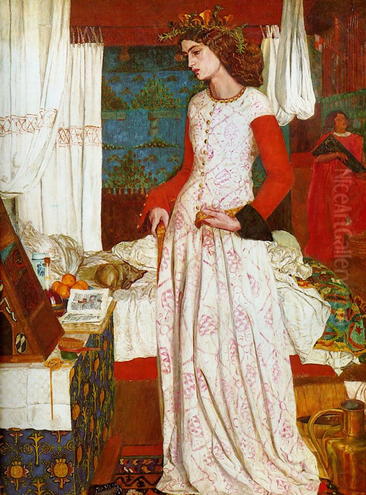 La Belle Iseult Oil Painting by William Morris