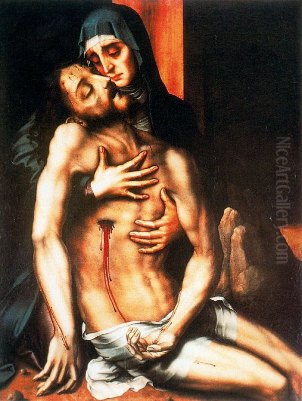 Pieta Oil Painting by Luis de Morales