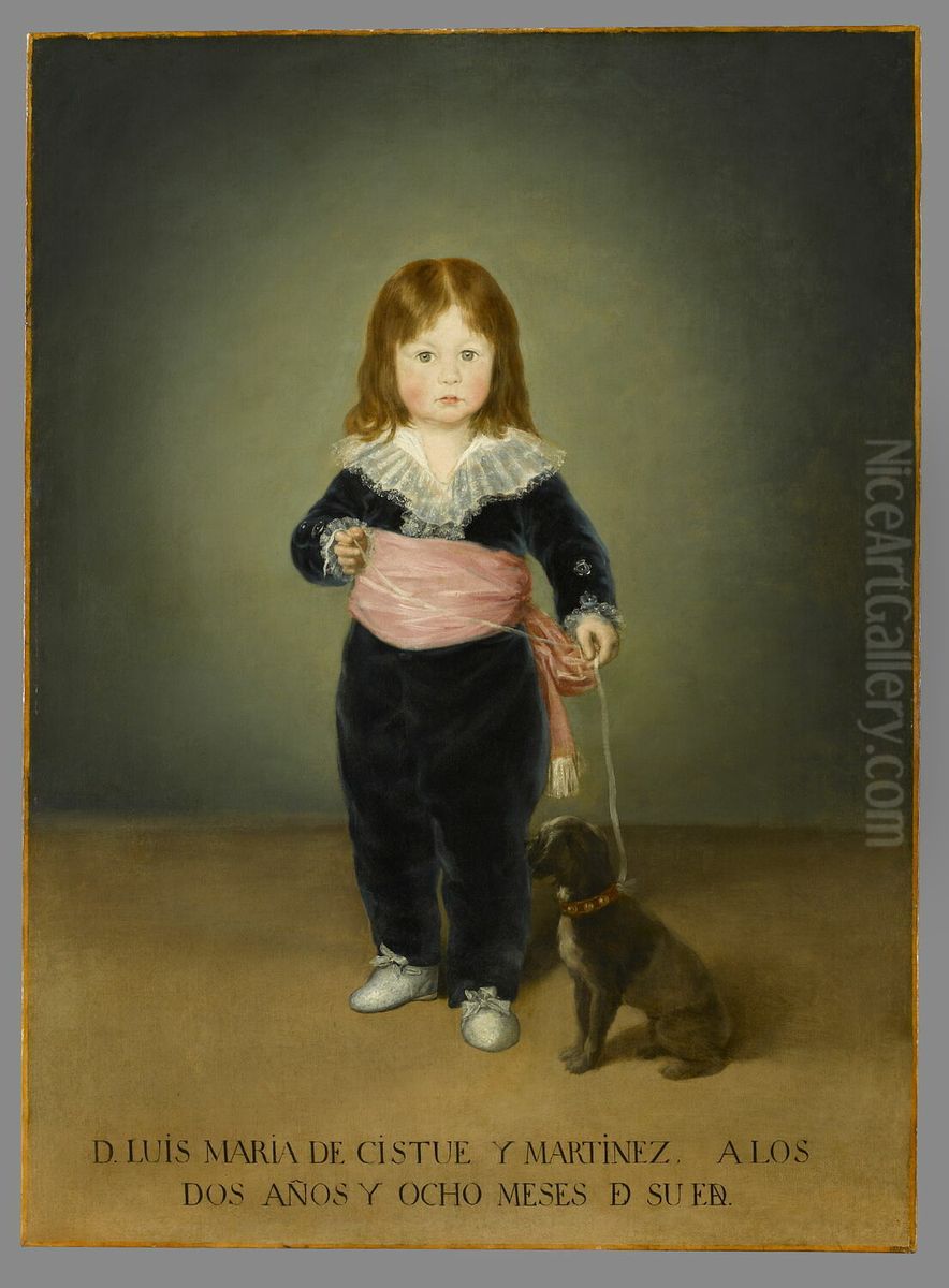 Portrait de Luis Maria de Cistue y Martinez (1788-1842) Oil Painting by Francisco Goya Fuendetodos