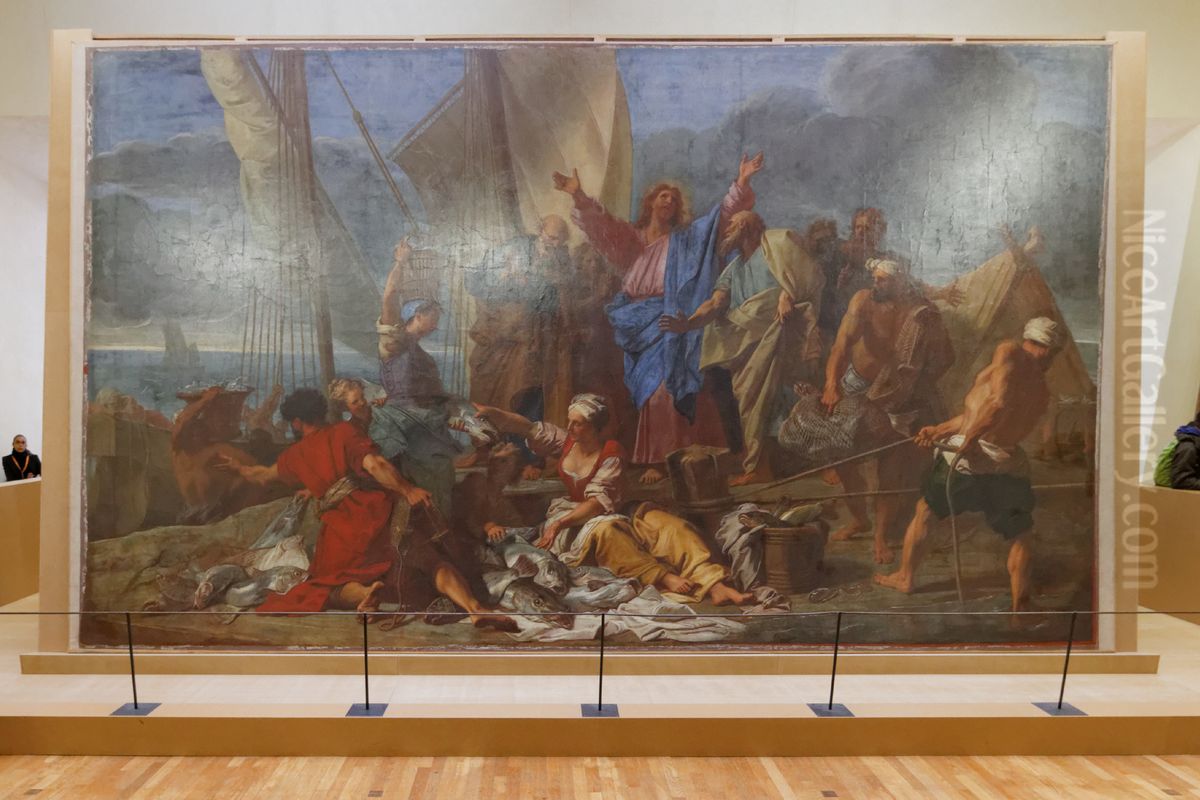 The Miraculous Draught Oil Painting by Jean Jouvenet