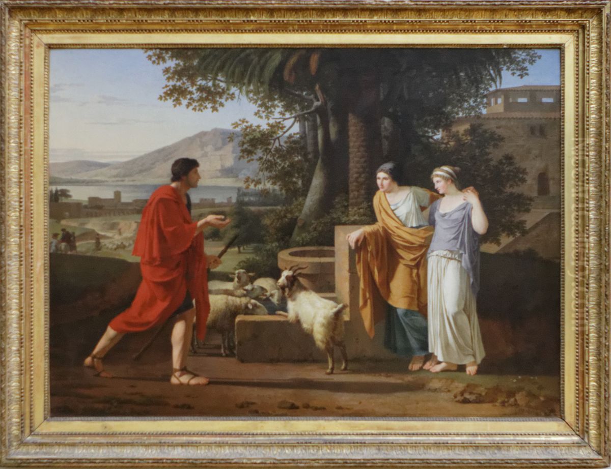 Jacob coming to find the daughters of Laban Oil Painting by Louis Gauffier
