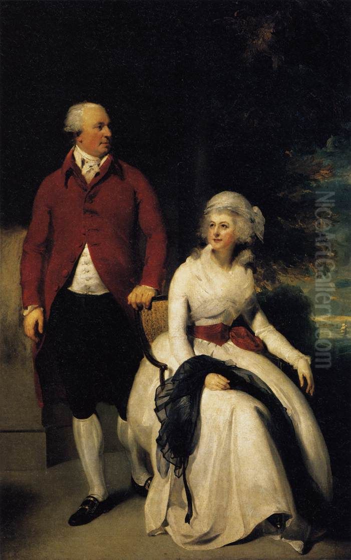 Mr and Mrs John Julius Angerstein Oil Painting by Thomas Lawrence