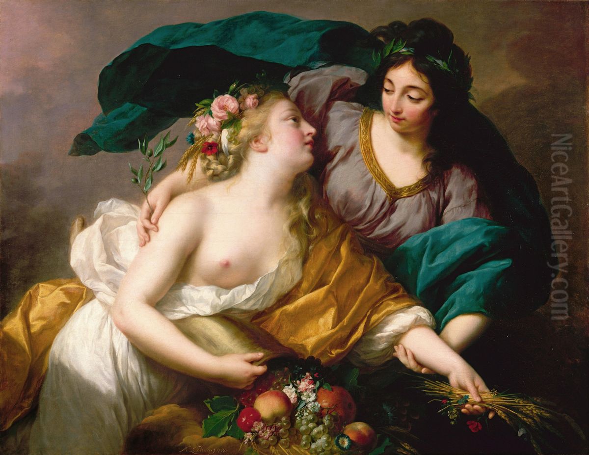 Peace bringing back Prosperity Oil Painting by Elisabeth Louise Vigee Le Brun