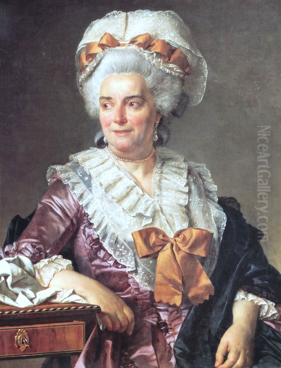 Portrait of Madame Charles-Pierre Pecoul Oil Painting by Jacques-Louis David