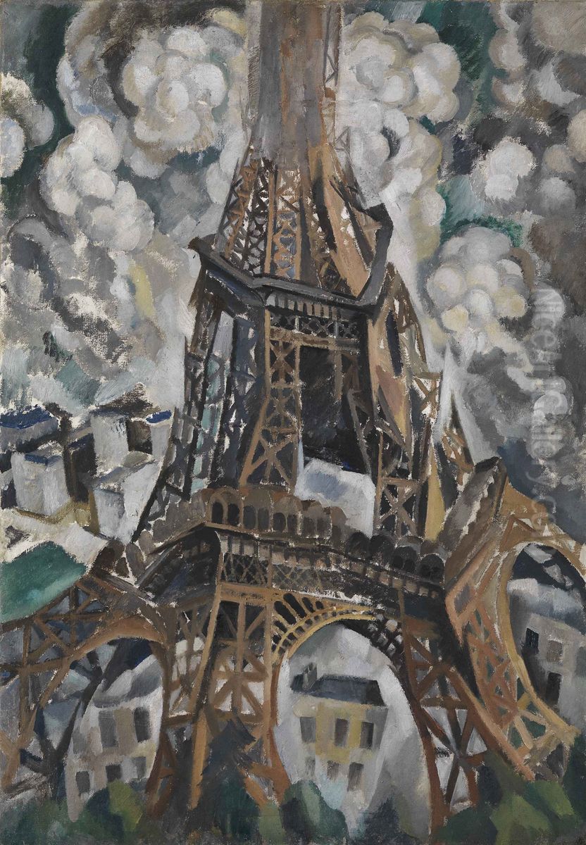 The Eiffel Tower Oil Painting by Robert Delaunay