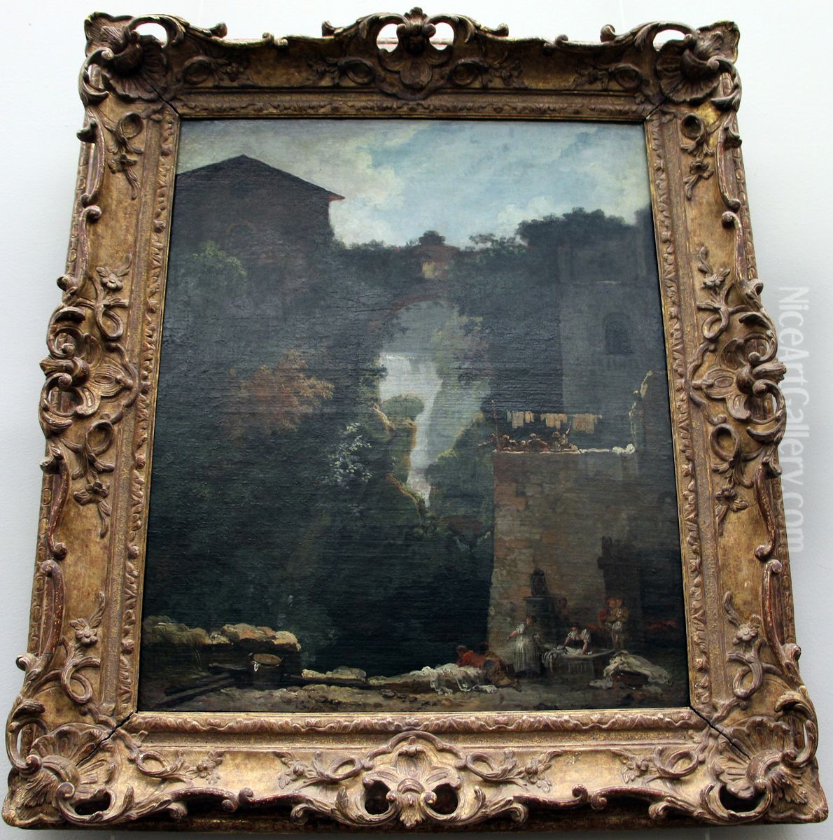 Cascatelles de Tivoli. Oil Painting by Jean-Honore Fragonard