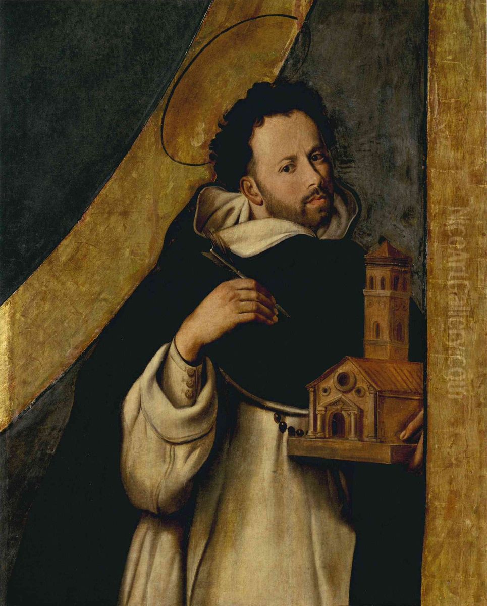 Sant Domenec de Guzman Oil Painting by Juan Bautista Maino