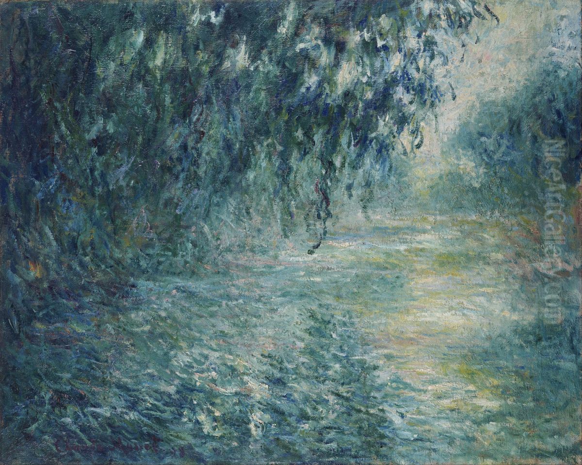 Morning on the Seine Oil Painting by Claude Oscar Monet