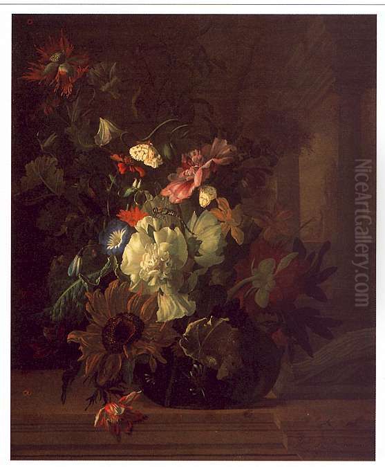 A Vase of Flowers Oil Painting by Rachel Ruysch