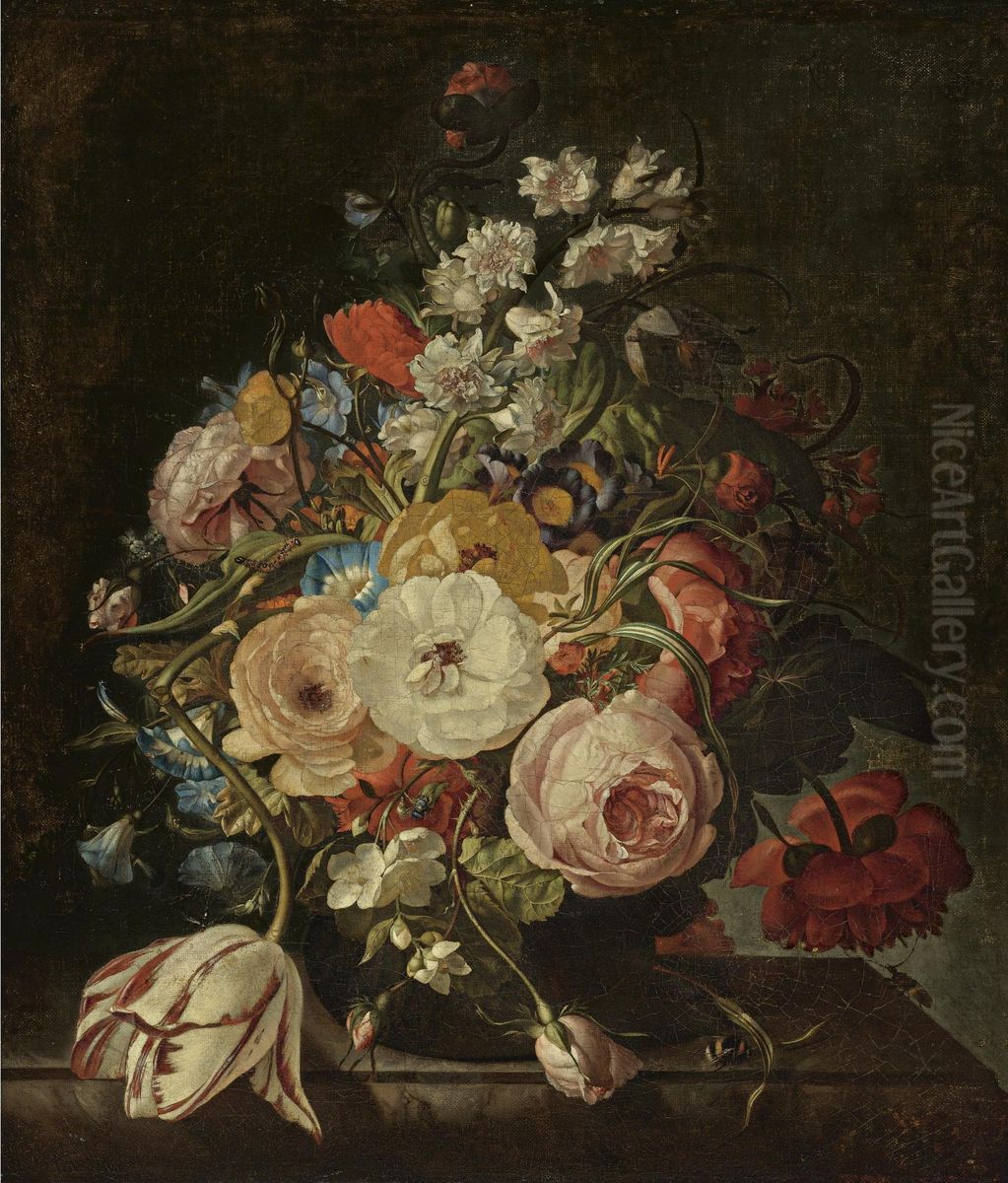Flower Stillfe Oil Painting by Rachel Ruysch