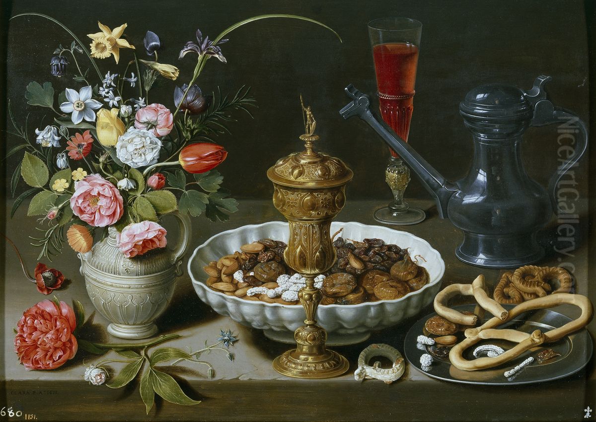 Mesa Oil Painting by Clara Peeters