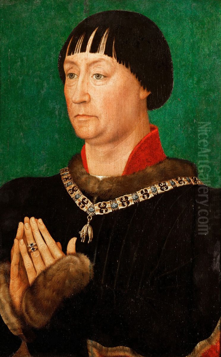 Portrait of John I, Duke of Cleves (1419-1481) Oil Painting by Rogier van der Weyden