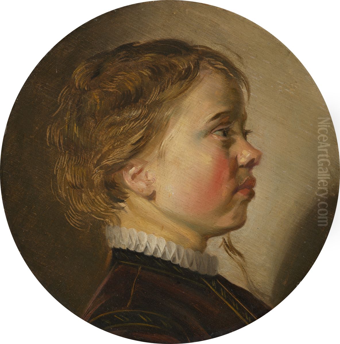 Young Boy in Profile Oil Painting by Judith Leyster