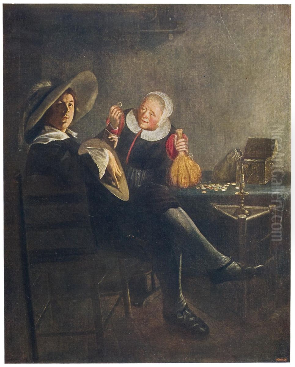 Unequal Love Oil Painting by Judith Leyster