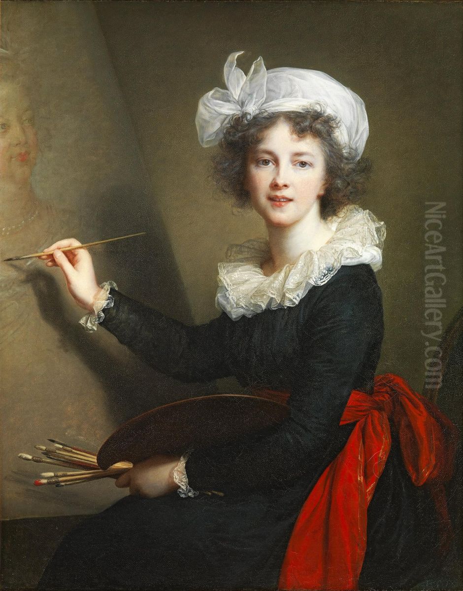 Autoritratto di Elisabeth Luisa Vigee-Le Brun Oil Painting by Elisabeth Louise Vigee Le Brun