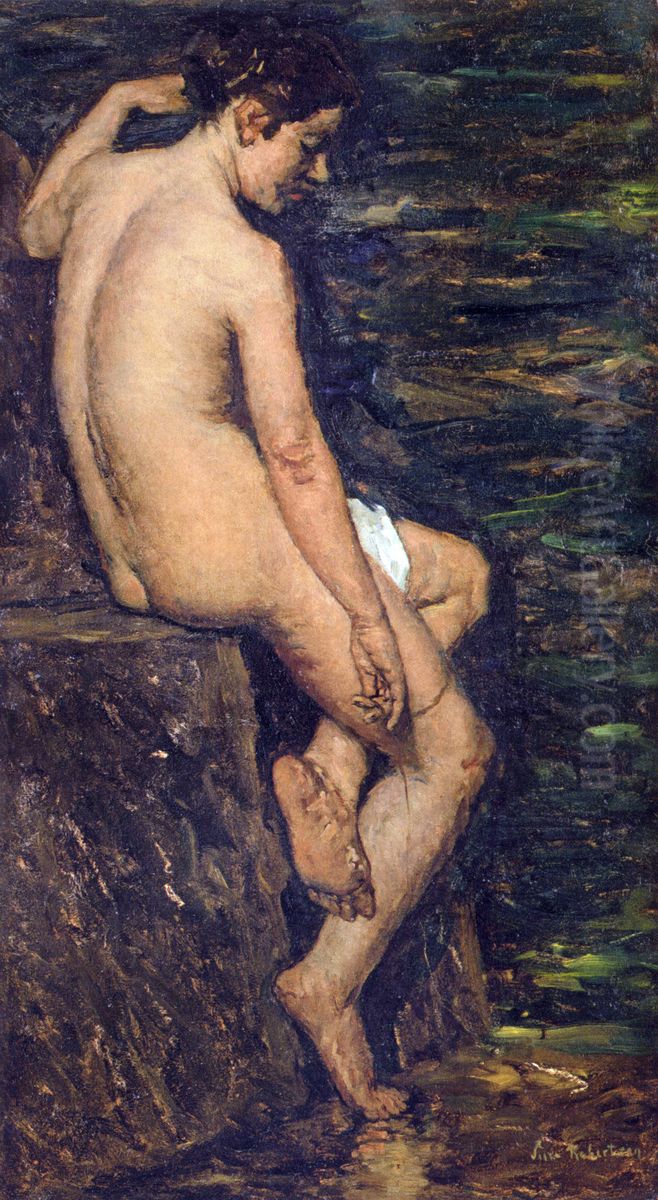 Lena Oil Painting by Suze Robertson