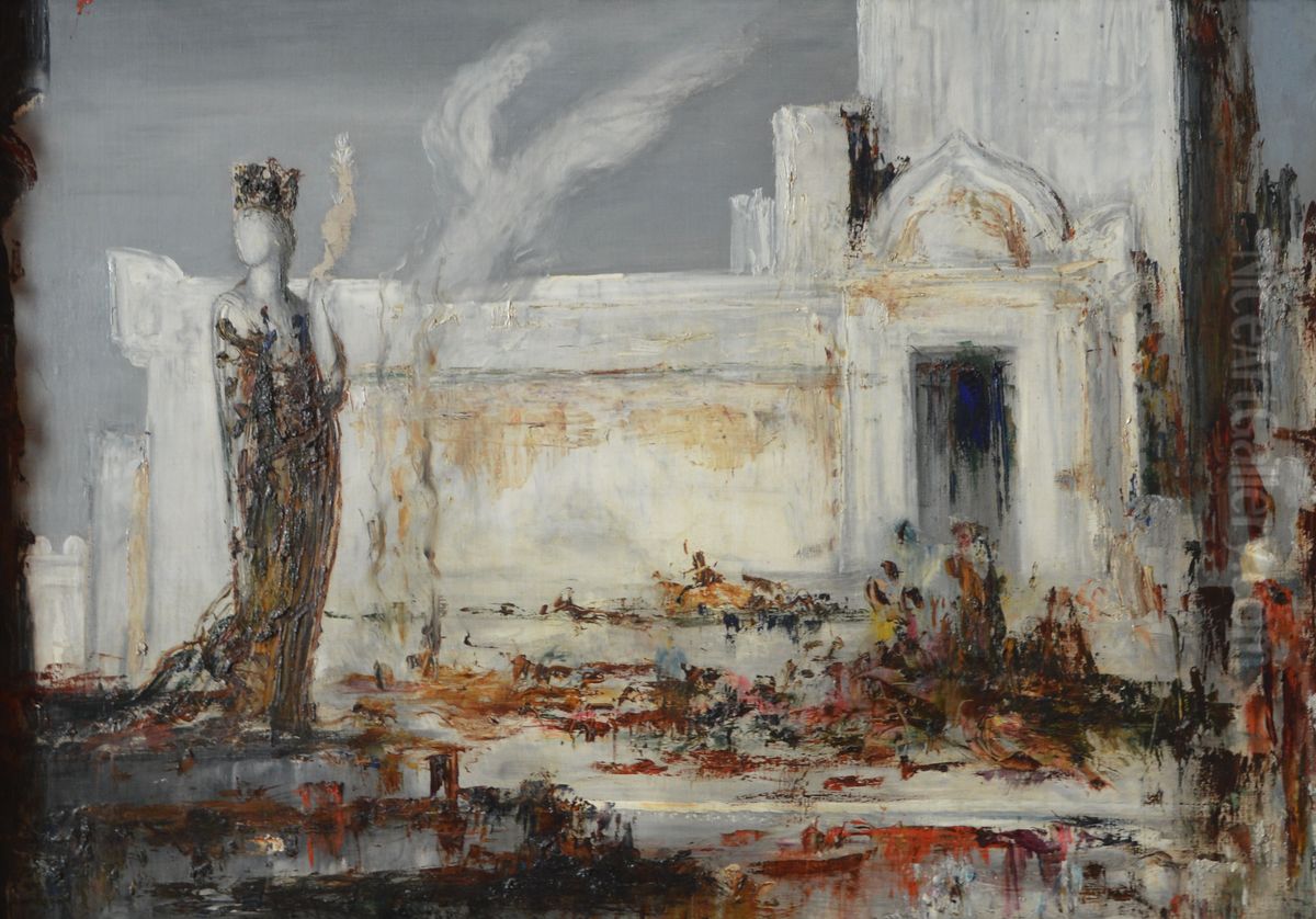 Helen at the Scaean Gate Oil Painting by Gustave Moreau