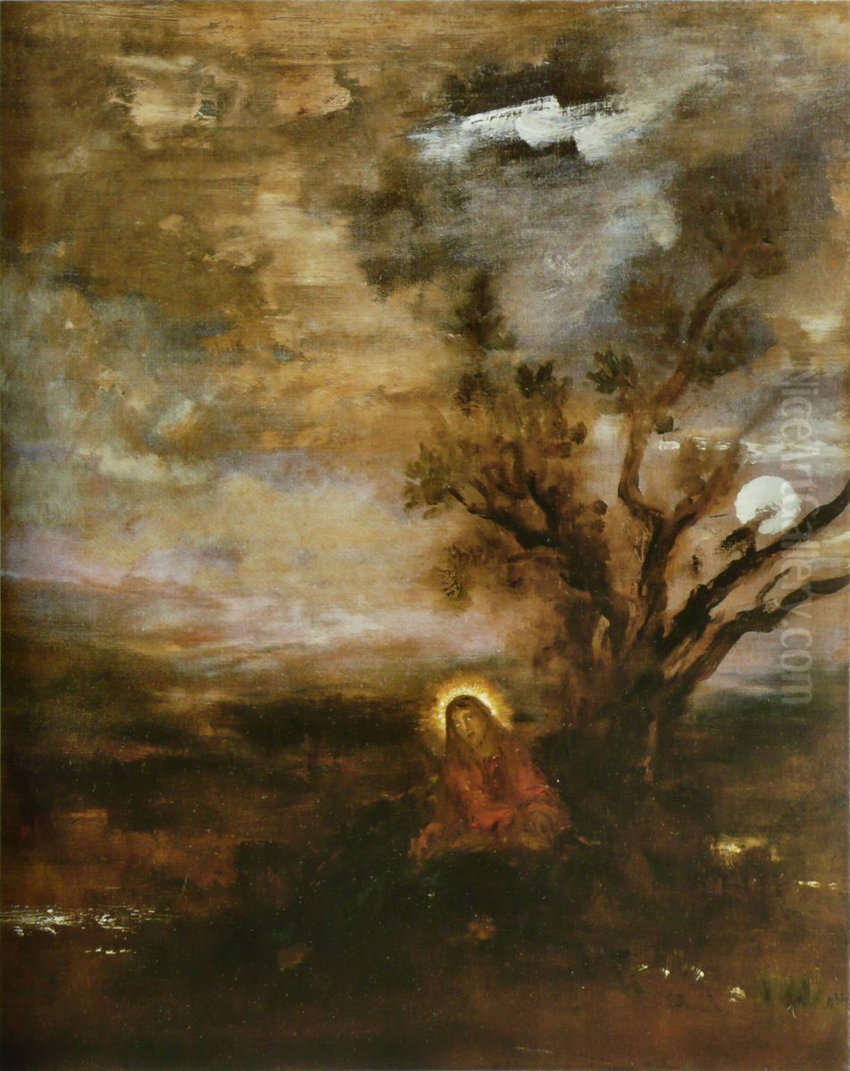 Le Christ au jardin des Oliviers Oil Painting by Gustave Moreau
