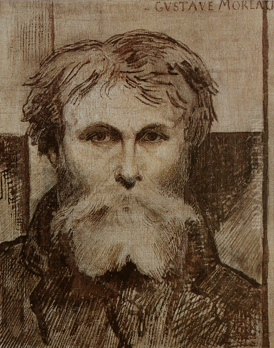 Autoportrait Oil Painting by Gustave Moreau
