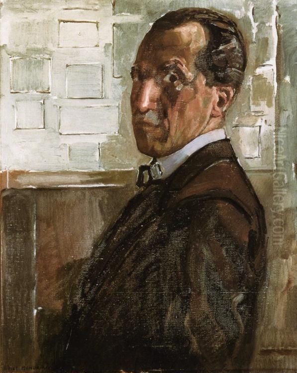 Self-portrait Oil Painting by Piet Mondrian