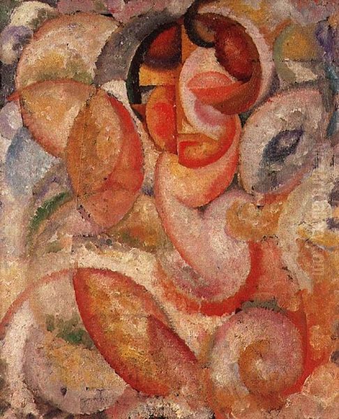 Cabeca Oil Painting by Amadeo De Souza Cardoso