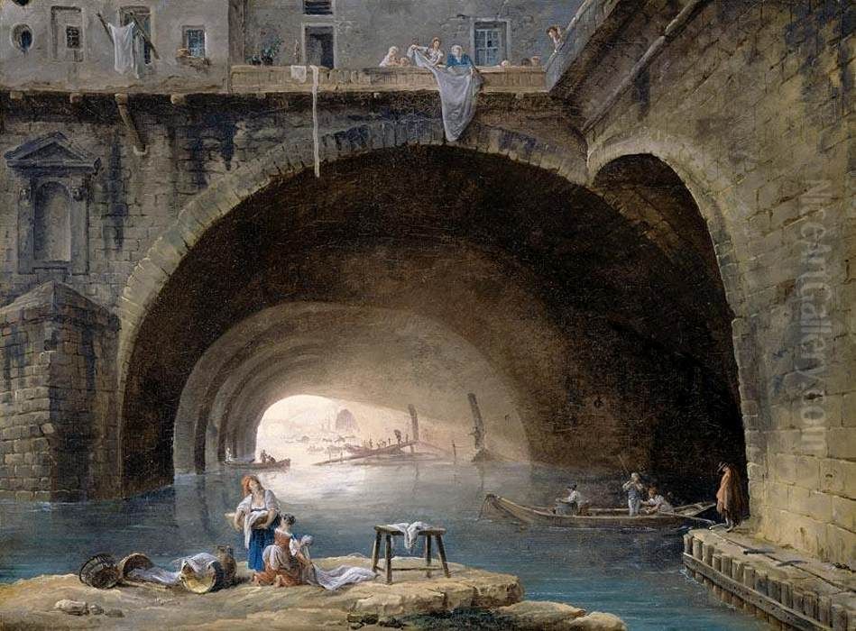 La Bievre Oil Painting by Hubert Robert