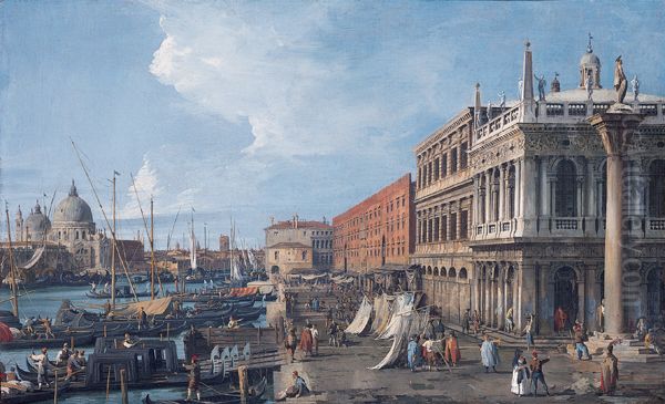 The Molo, Venice Oil Painting by Canaletto