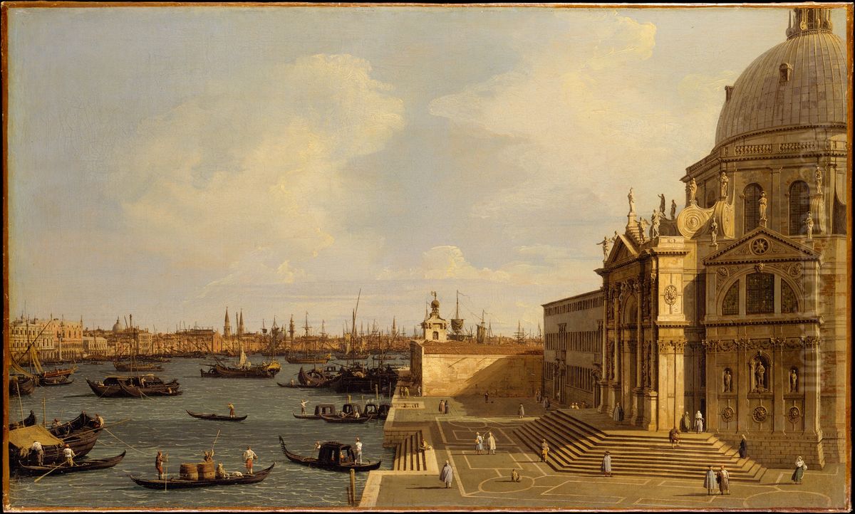 Santa Maria della Salute Oil Painting by Canaletto