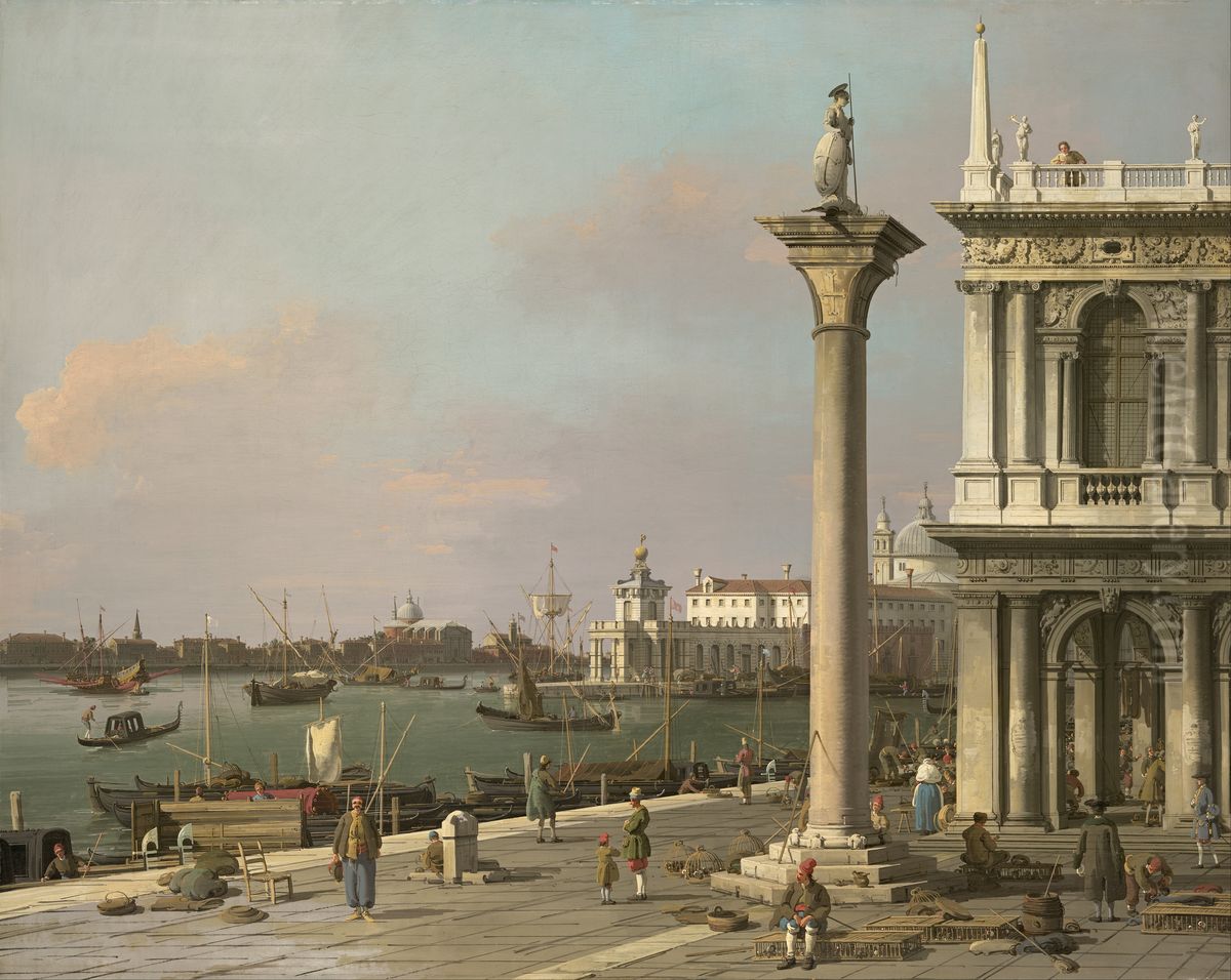 From the Piazzetta Oil Painting by Canaletto