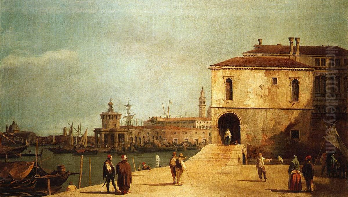 Fonteghetto della farina Oil Painting by Canaletto