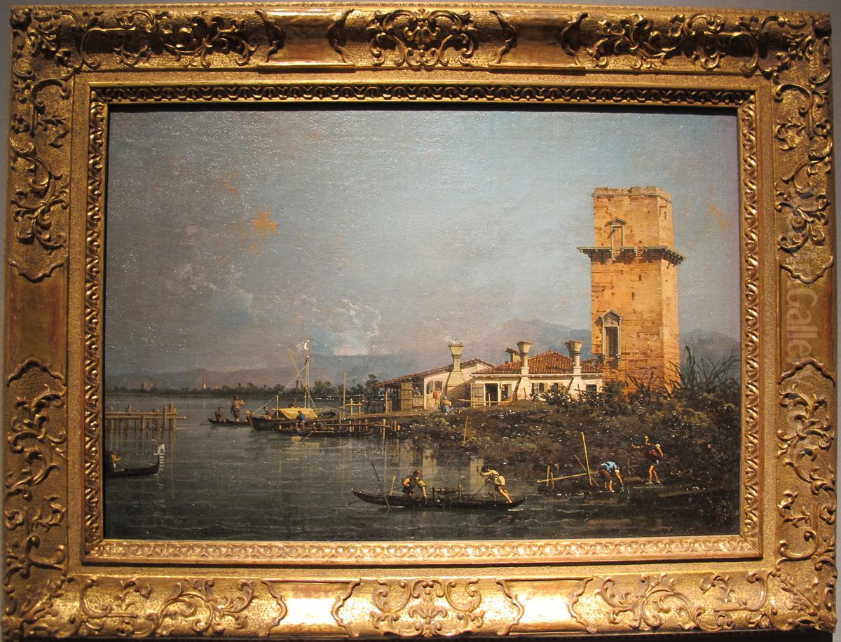 Torre di Marghera Oil Painting by Canaletto
