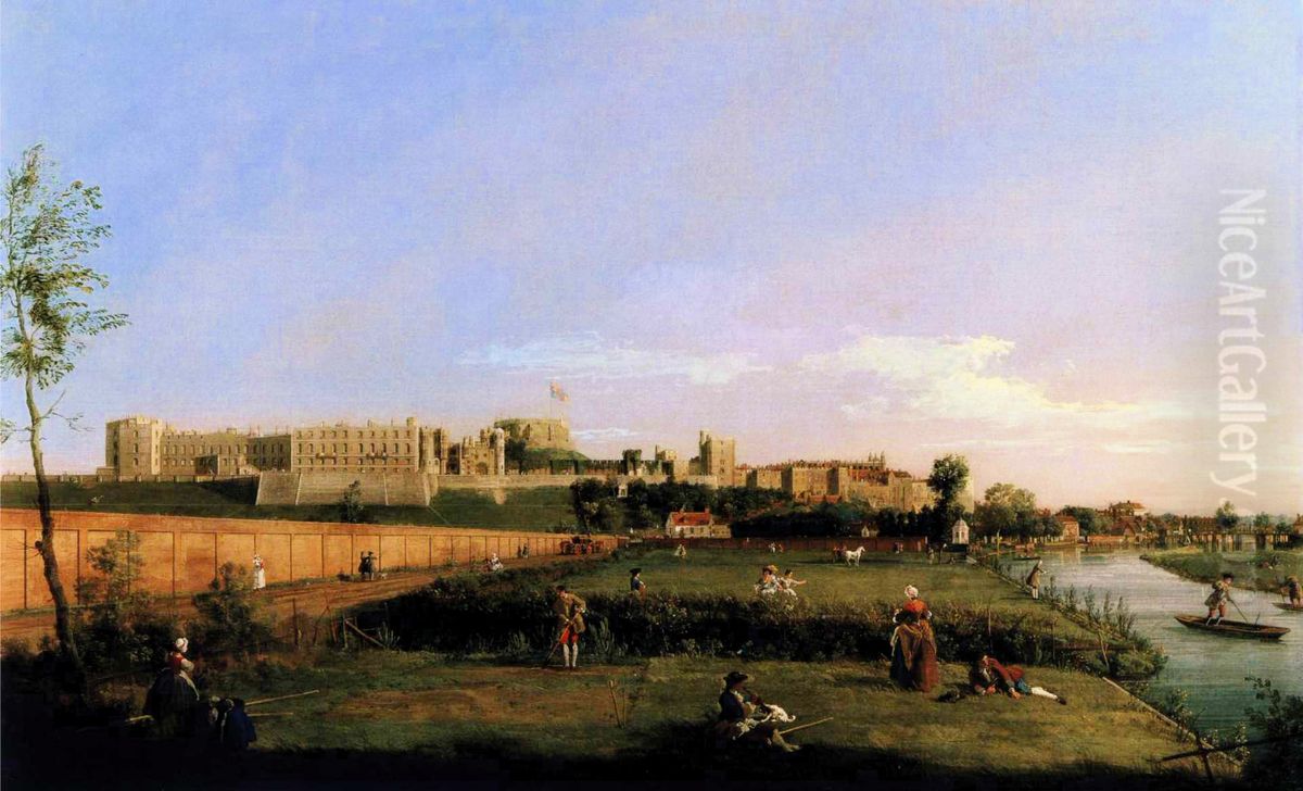 Windsor Castle Oil Painting by Canaletto