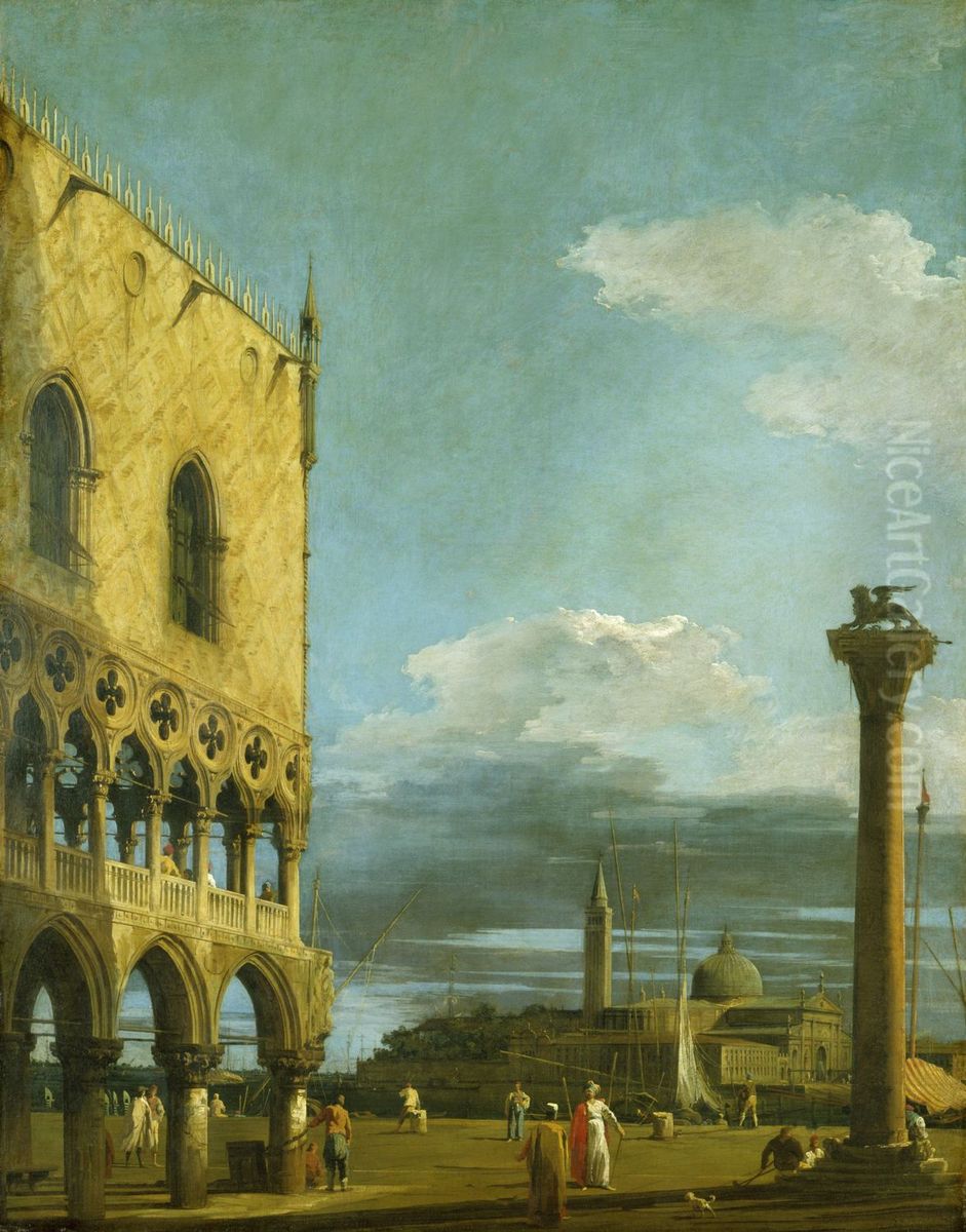 The Piazzetta towards San Giorgio Maggiore Oil Painting by Canaletto