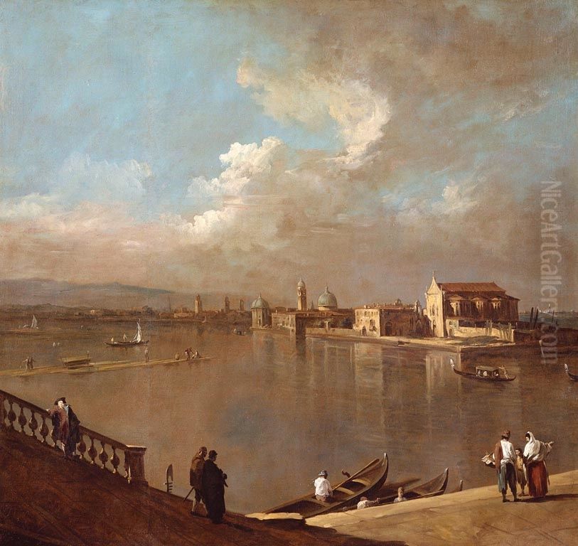 View towards Murano from the Fondamenta Nuove Oil Painting by Canaletto