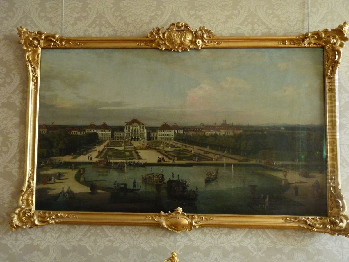 Nymphenburg Castle Oil Painting by Bernardo Bellotto